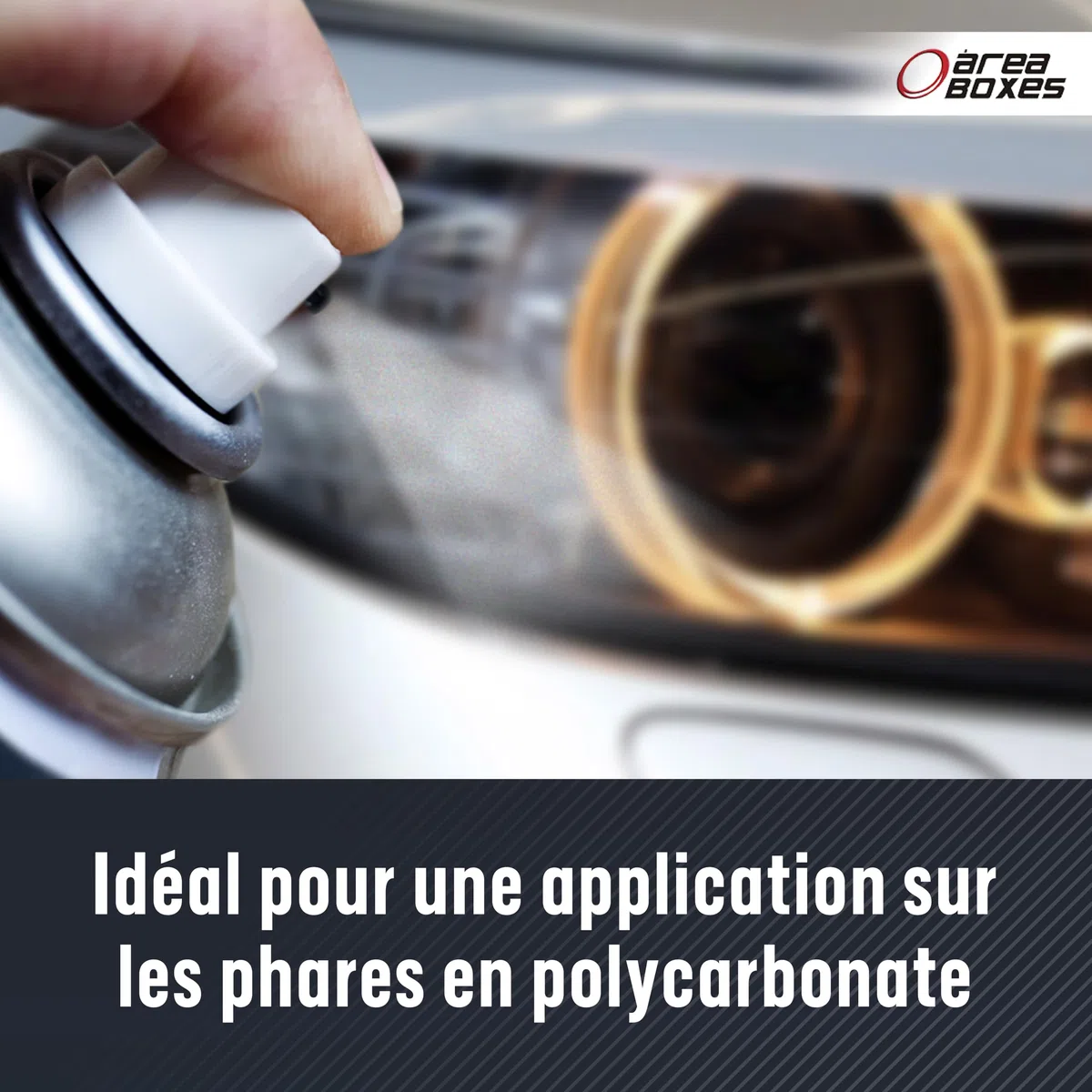 Vernis Acrylique Qualité 2K pour Phares de Voiture et Toutes Surfaces. [Adhérence Polycarbonate] Résistant aux Rayons UV (1, BRILLANT)
