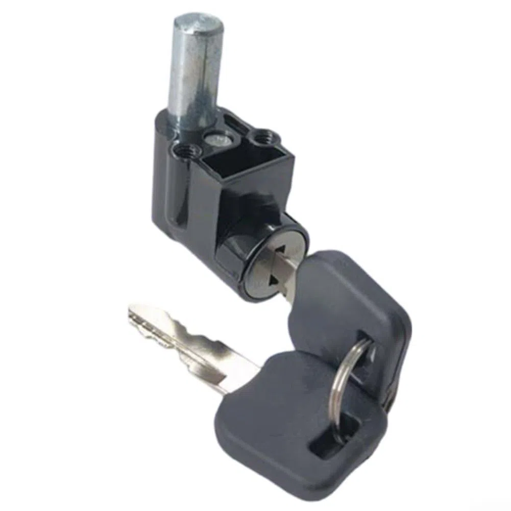 Serrure électrique pour boîtier de batterie Hailong avec clé pour batterie Hailong 1 boîtier de batterie 1-2 batteries, 5 x 3 cm, argent (20 mm)