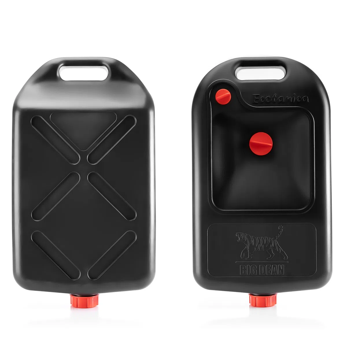 BigDean Bidon de vidange d'huile noir 10 l - Réservoir d'huile avec filtre - Carter d'huile en plastique robuste - Aide à la récupération pour les vidanges - Rangement pratique des liquides - Fabriqué